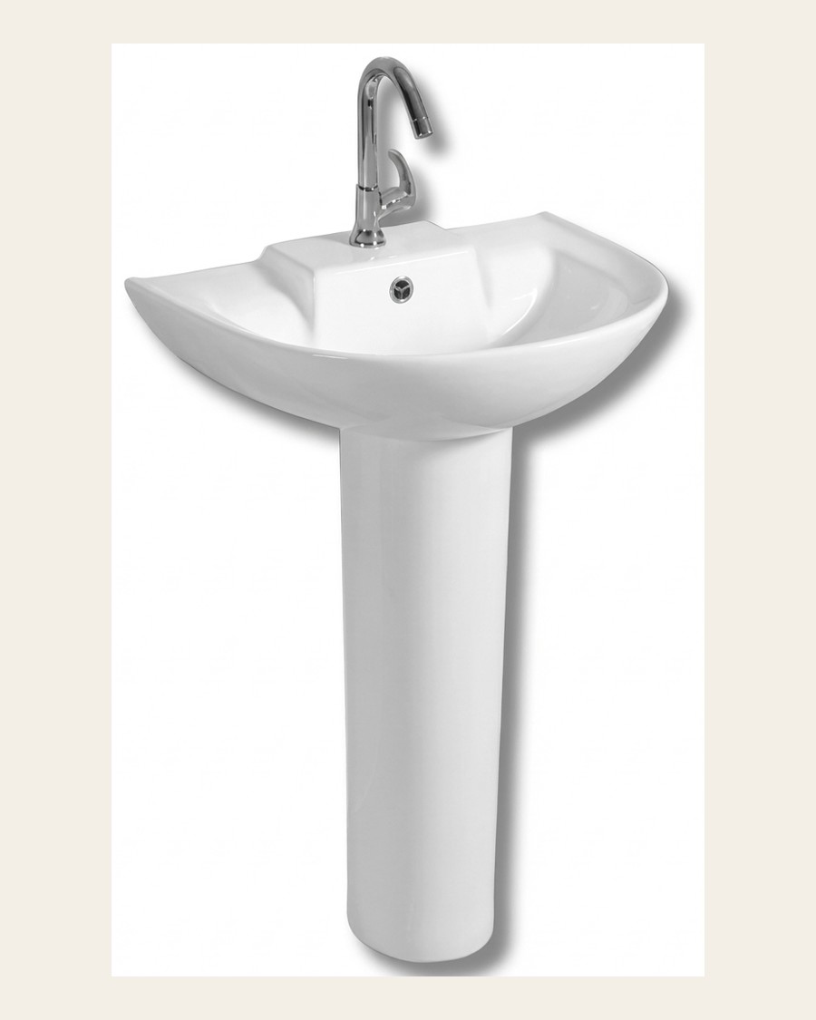 Selina White Pedestal in White