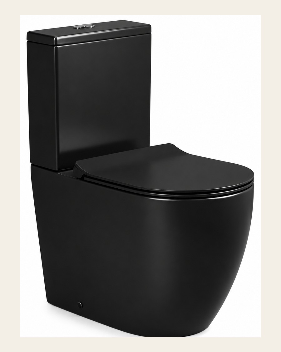 Luxus Matt Black Two-Piece in Matt black