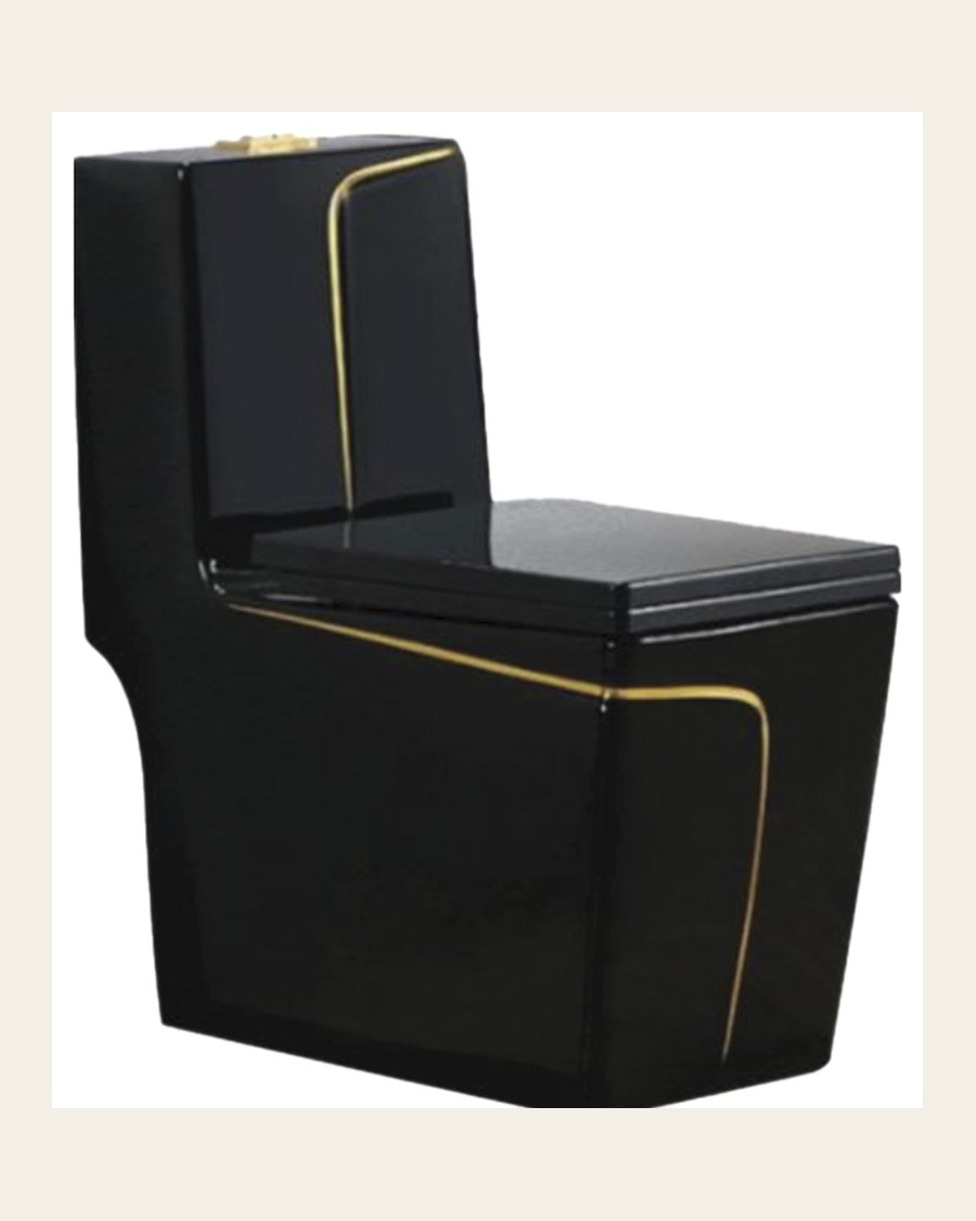 Rubicon Black Gold Line in Black + gold