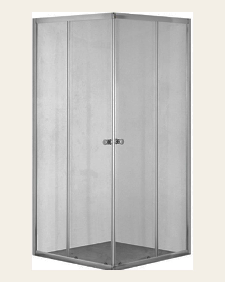 Clara Square Clear 900 in Chrome