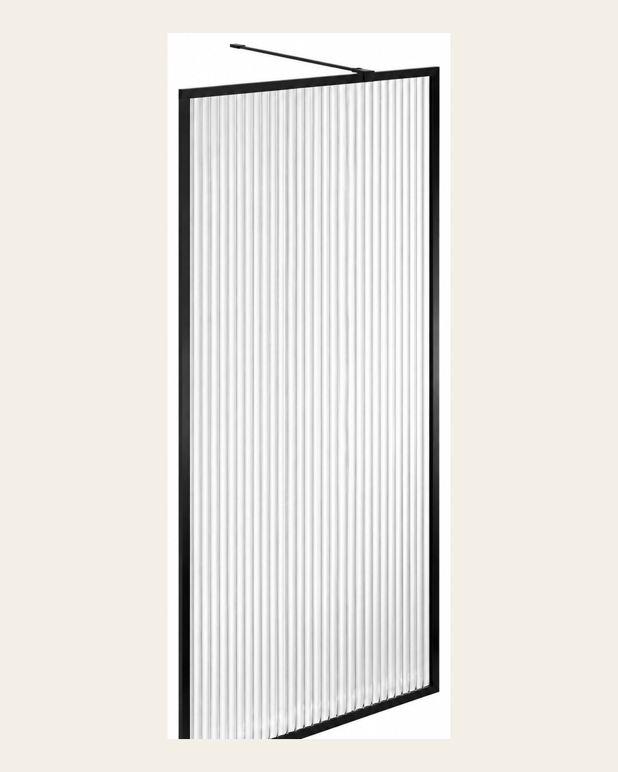 Oasis Fluted Walk-In in Fluted glass