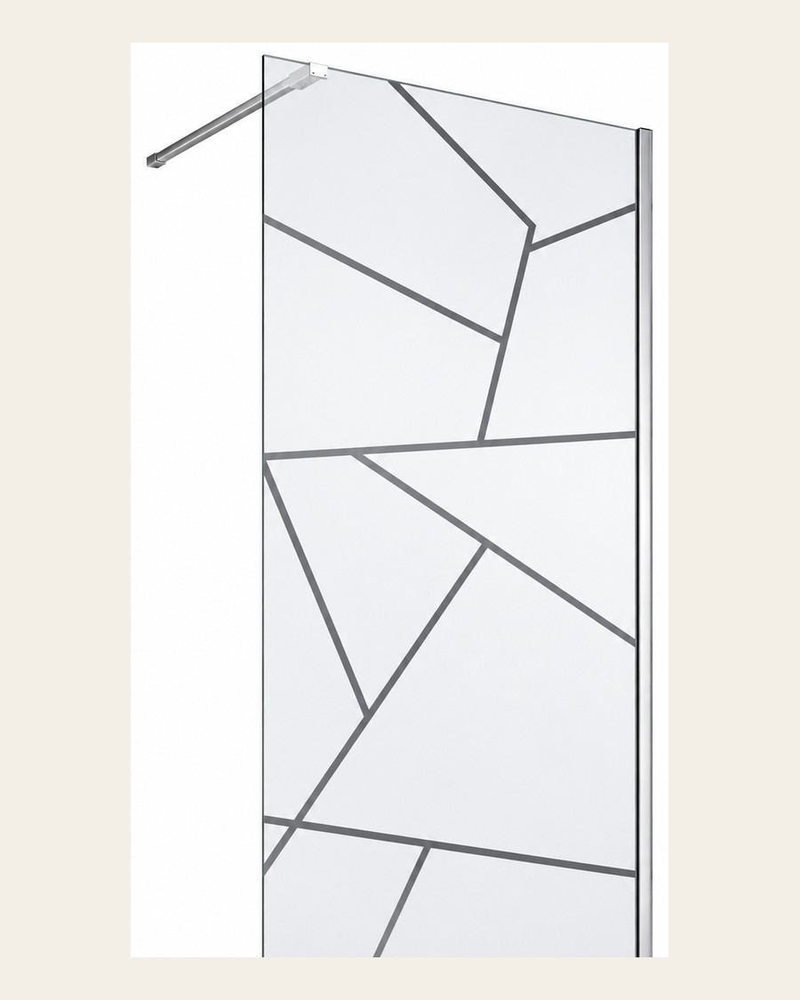 Opal Chrome Walk-In in Chrome