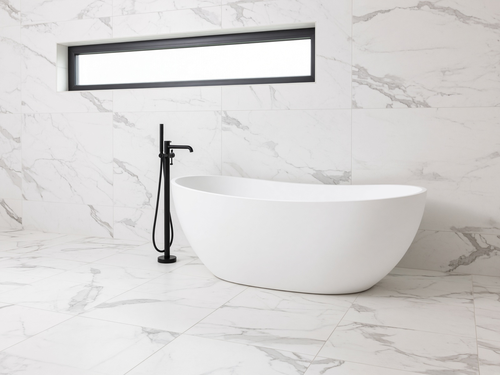Lysa Freestanding Bath in White acrylic