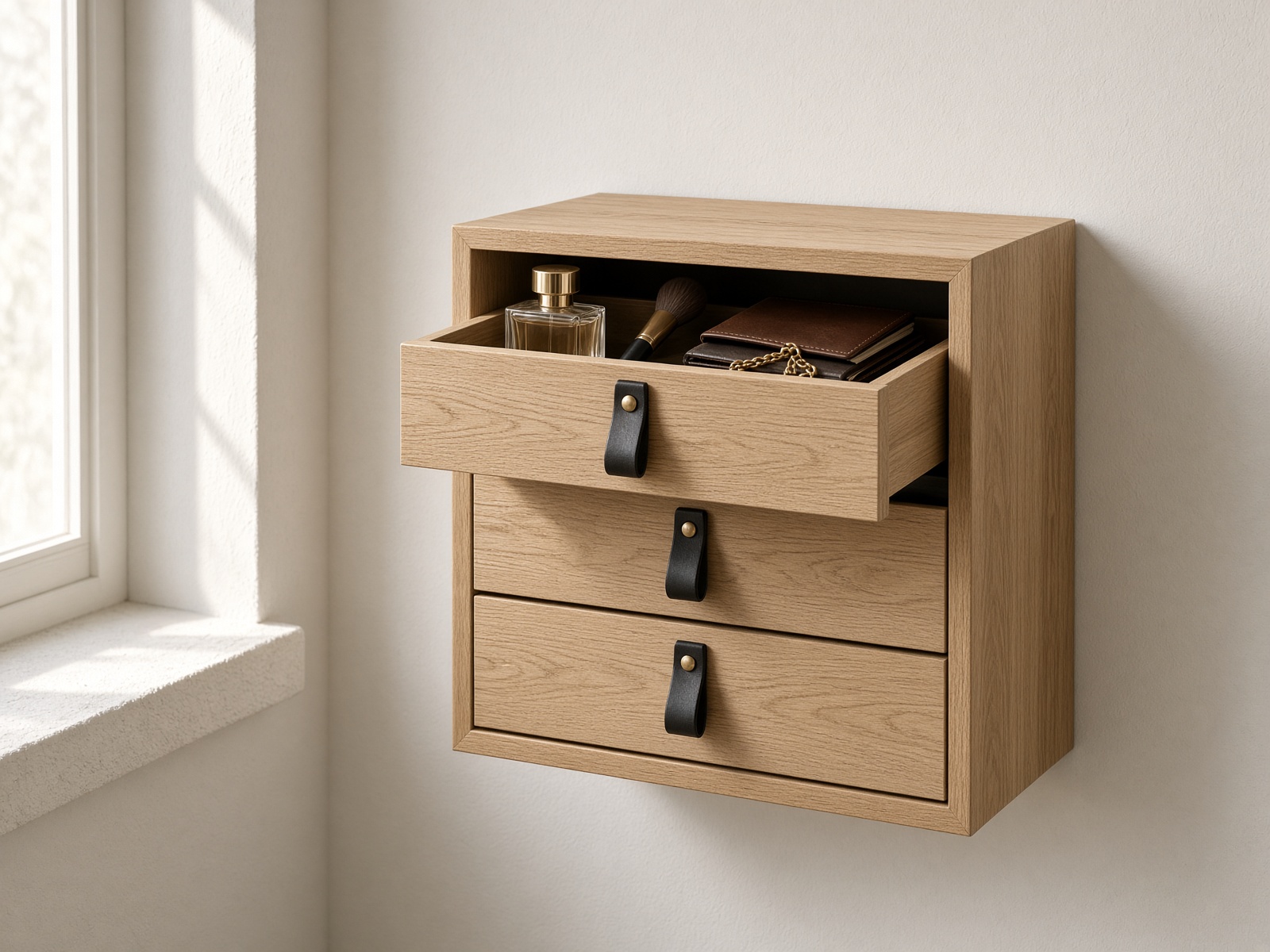 Nara Oak Vanity in Natural oak